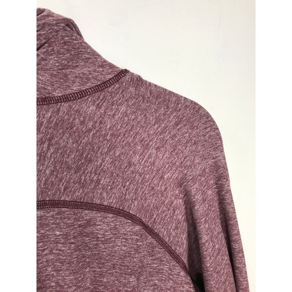 Lululemon Womens Warm Your Core Running Mauve Pink Pullover Ruffle Athletic Cozy - Picture 8 of 12